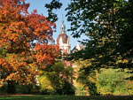 Herbstbesuch in Bad Muskau mit Blick vom Schlo&szlig;turm